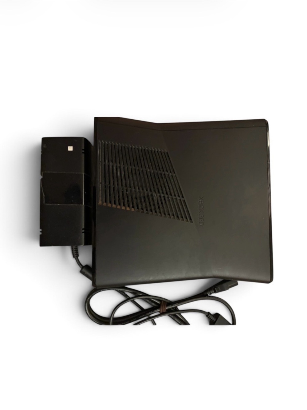 Black XBOX 360 Slim Console with Power Supply
